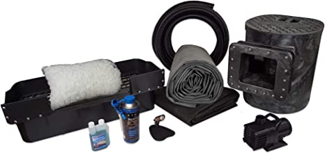 Pond Pump and Filter With Liner and Pond Startup Kit.Savio Select 3000 Complete Water Garden and Pond Kit with Savio 28-Watt High Output UVinex Clarifier and 20 x 25 Foot EPDM Rubber Liner